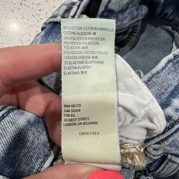 Free People Size 25 Great Heights Frayed Hem Skinny Jeans Distressed Low Rise - Picture 12 of 15